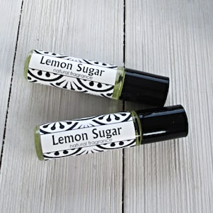 Lemon Sugar Perfume, 1/3oz roll on, Vibrant Citrus fragrance with a hint of sweetness