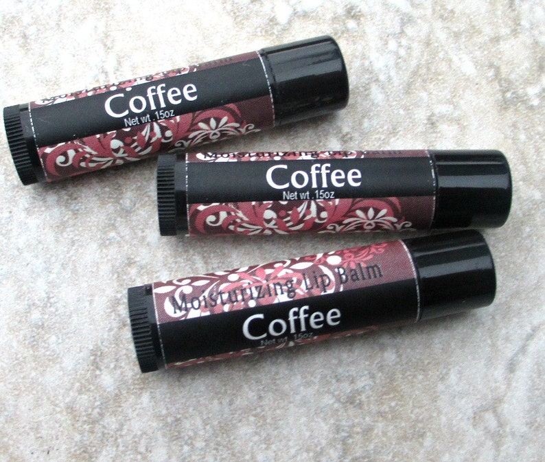 Coffee flavored Lip Balm creamy handmade moisturizing lip Etsy