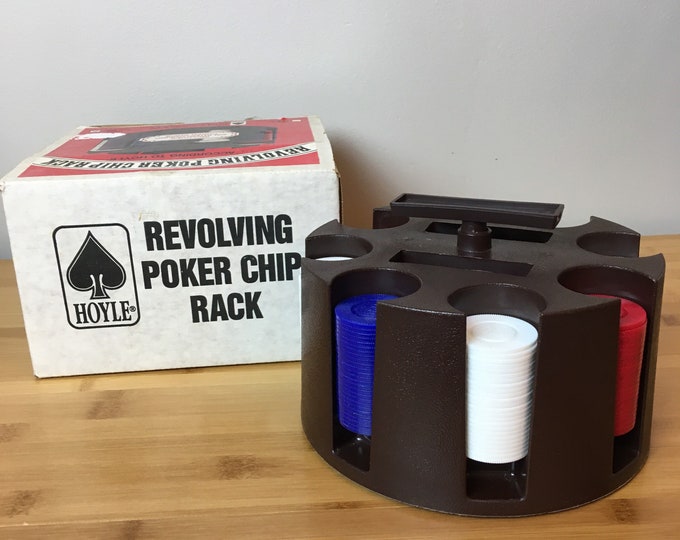 Hoyle Revolving Poker Chip Rack / 1984 With Box / Poker Night Etsy