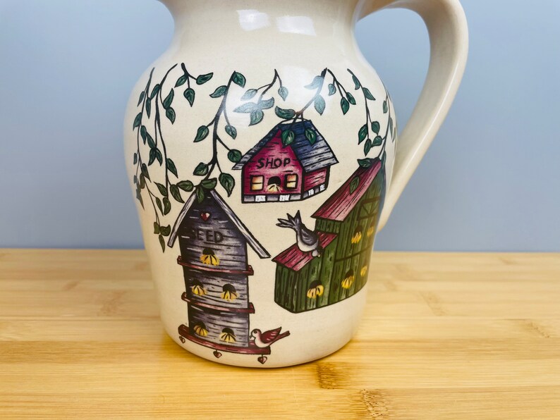 home and garden party birdhouse stoneware collection