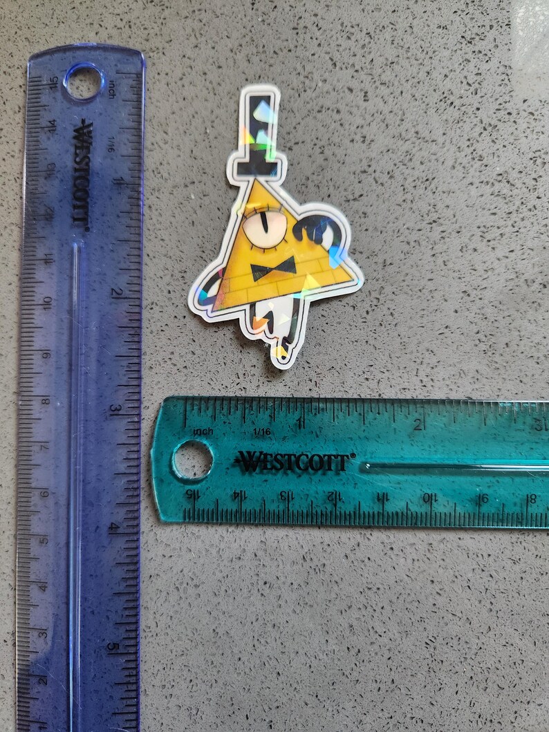 Bill Cipher Triangle Ruler Bill Cipher | Holographic Stickers | Set 1 - Etsy