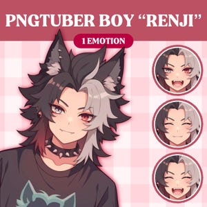 かわいい PNGTuber モデル | かわいい男の子 PNGTuber 既製モデル | VeadoTube モデル | PNG チューバー | Vtuber | GIFTuber | Discord | Twitch | OC Adopt M27