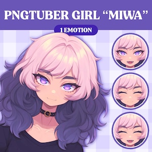 Cute PNGTuber Model | Cute Girl PNGTuber Premade Model | VeadoTube Model | PNG Tuber | Vtuber | GIFTuber | Discord | Twitch | OC Adopt F45