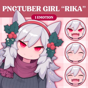 Cute PNGTuber Model | Cute Girl PNGTuber Premade Model | VeadoTube Model | PNG Tuber | Vtuber | GIFTuber | Discord | Twitch | OC Adopt F48