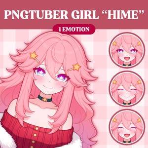 Cute PNGTuber Model | Cute Girl PNGTuber Premade Model | VeadoTube Model | PNG Tuber | Vtuber | GIFTuber | Discord | Twitch | OC Adopt F53