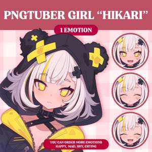 かわいい PNGTuber モデル | かわいい女の子 PNGTuber 既製モデル | VeadoTube モデル | PNG チューバー | Vtuber | GIFTuber | Discord | Twitch | OC Adopt F39