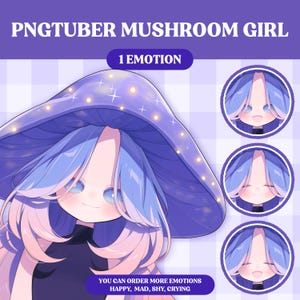 Cute PNGTuber Model | Cute Girl PNGTuber Premade Model | VeadoTube Model | PNG Tuber | Vtuber | GIFTuber | Discord | Twitch | OC Adopt F06