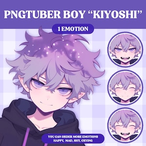 かわいい PNGTuber モデル | かわいい男の子 PNGTuber 既製モデル | VeadoTube モデル | PNG チューバー | Vtuber | GIFTuber | Discord | Twitch | OC Adopt M05
