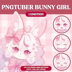 かわいい PNGTuber モデル | かわいい女の子 PNGTuber 既製モデル | VeadoTube モデル | PNG チューバー | Vtuber | GIFTuber | Discord | Twitch | OC Adopt F17