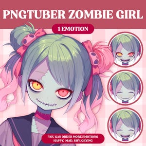 Cute PNGTuber Model | Cute Girl PNGTuber Premade Model | VeadoTube Model | PNG Tuber | Vtuber | GIFTuber | Discord | Twitch | OC Adopt F09