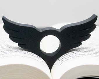 Wings Book Page Holder | Bird / Angel Wing Thumb Page Spreader | Bookworm Accessories