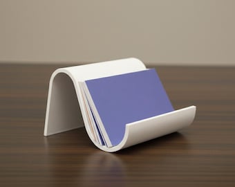 Business Card Holder | Office Desk Organizer Modern Minimalist Card Display Gift Accessories