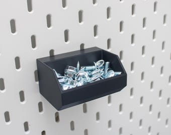 Bandejas de almacenamiento para paneles perforados / Contenedores IKEA SKADIS y UPPSPEL para la organización del garaje
