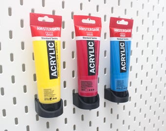 Support pour tube de peinture acrylique IKEA SKADIS | Rangement pour support de peinture Amsterdam 120 ml