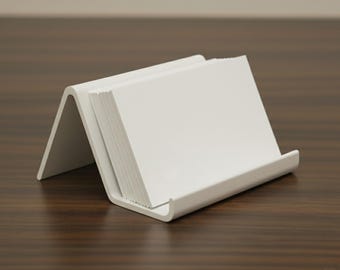 Business Card Holder | Office Desk Organizer Modern Minimalist Card Display Gift Accessories