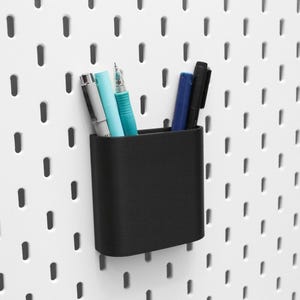 IKEA SKADIS Pen & Pencil Tools Bin | Pegboard Storage Utensil Holder