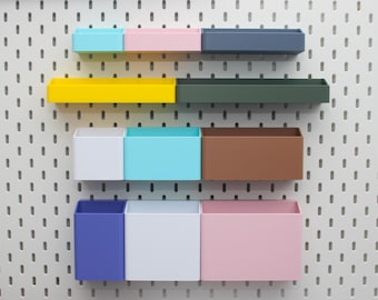 Contenedores de almacenamiento IKEA SKADIS / Contenedores de tablero perforado UPPSPEL
