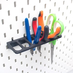 IKEA SKADIS Pliers & Scissors Holder | Pegboard Tool Mount Cutter Snips Organizer Tray | for Crafters, Makers, Sewists | UPPSPEL Compatible
