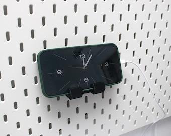 Support pour téléphone IKEA SKADIS | Support de rangement pour smartphone pour panneau perforé