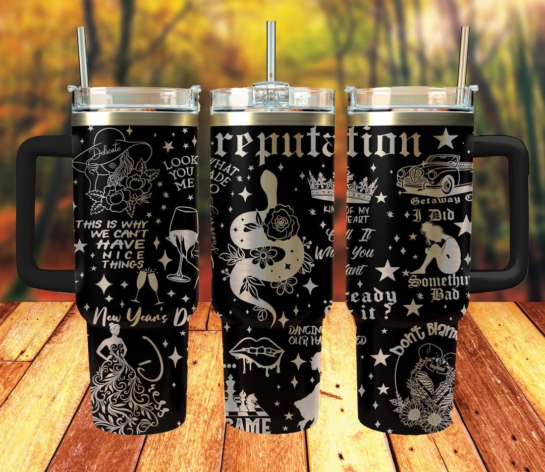 Reputation 40oz Engraved Tumbler SVG, Laser Engraved, Digital Download ...