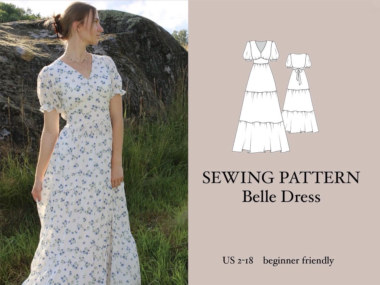 open lace back dress Belle Dress Crochet Pattern – The Moule Hole main image 0