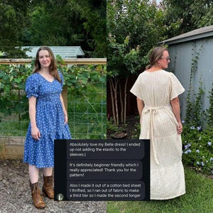 Belle Dress PDF Sewing Pattern Beginner Friendly Size Inclusive 2