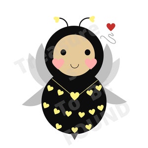 Kawaii Bee Digtal Download Clipart~Cute|Card|Instant Art|Stationary|Design|Bug|Honey Bee|Love Bug