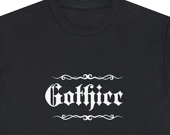 Gothicc Heavy Cotton Tee~Goth Unisex Tshirt|Spooky Fashion|Graphic Shirt|Gothic Clothes|Gift Idea