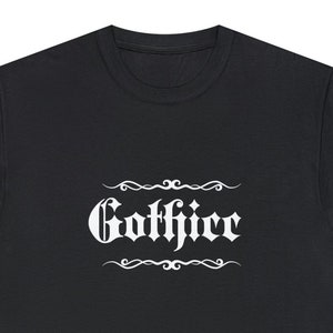 Gothicc Heavy Cotton Tee~Goth Unisex Tshirt|Spooky Fashion|Graphic Shirt|Gothic Clothes|Gift Idea