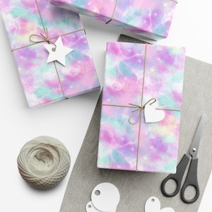Pastel Sky Wrapping Paper~Galaxy Gift Wrap|Birthday|Holiday|Special Occasion|Party Supplies