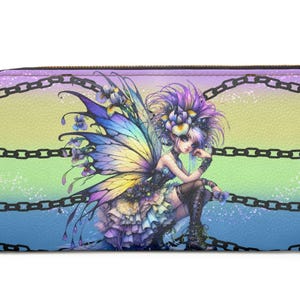 Gothic Fairy Zipper Wallet ~ Alternative Geldbörse | Große Reißverschlusstasche | Fantasy Portemonnaie|Märchen Geldbörse| Gothic Zubehör