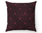 Gothic Rose Spun Polyester Square Pillow
