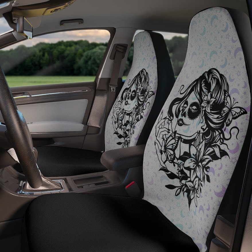 Sugar skull car seat cover - .de