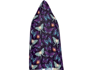 Dark Moth Snuggle Blanket~Cottagore Throw|Cute Soft Blanket|Gift Idea