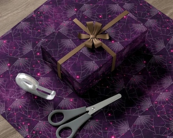 Spiderweb Gift Wrap Paper~Halloween Wrapping Paper|Spooky Gift Wrap| Spiderweb Paper| Holiday Gift Wrap|Creepy Halloween