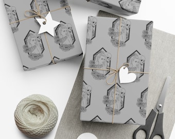 Love You To Death Wrapping Paper~Goth Gift Wrap|Birthday|Anniversary|Special Occassion|Party Supplies