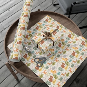 Woodland Animals Wrapping Paper~Birthday|Special Occasion| Party Supplies