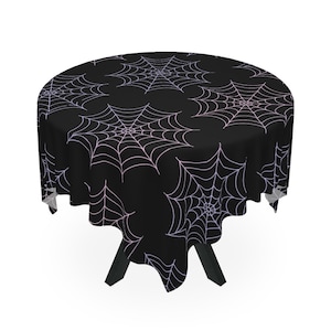Spiderweb Table Cloth~Spooky|Pastel|Halloween|Kawaii Goth Home Decor