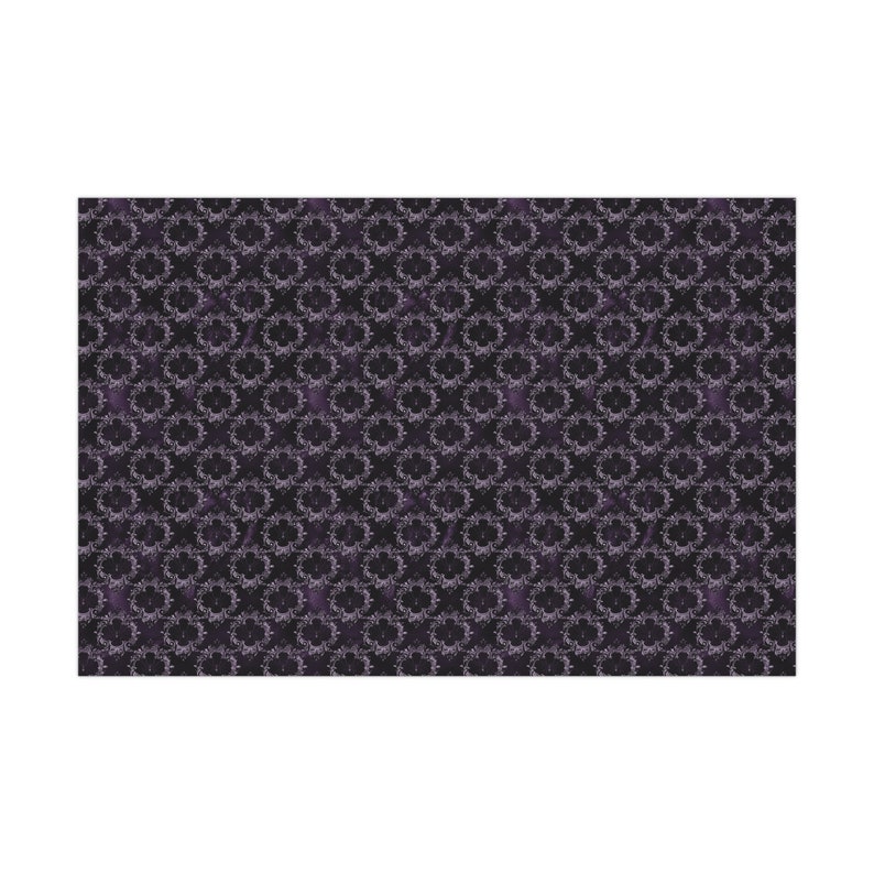 Papel de regalo de arañas para Halloween ~ Estilo vintage/gótico/terrorífico / Ideal para cumpleaños, ocasiones especiales y fiestas imagen 5