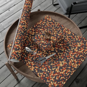 Rustic America Camo Wrapping Paper~Red White Blue