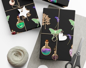 Magic Potion Wrapping Paper~Witch|Spooky|Birthday Gift Wrap|Special Occasion| Party Supplies