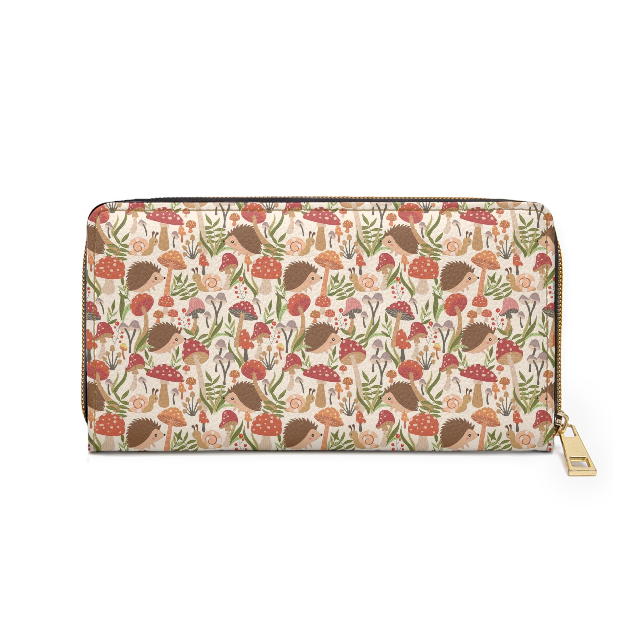 Cottagecore Hedgehog Wallet~cute Mushroom Pocketbook~kawaii Nature ...