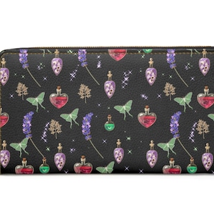 Zauberhaftes Trank-Reißverschluss-Portemonnaie mit Reißverschluss, magische Accessoires, magische Geschenke, Kartenhalter, für den täglichen Gebrauch, perfektes Geschenk für sie