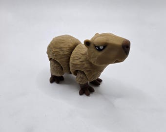 Cassie il Capibara/Giocattolo sensoriale/Capybara stampato in 3D/Capybara articolato/Grande regalo/Capybara/Capybara