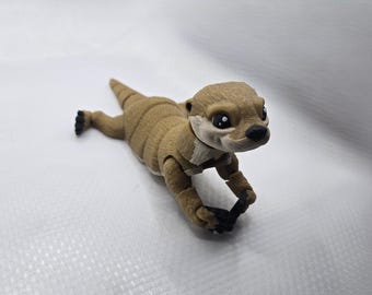Schattige rivierotter geleed / sensorisch speelgoed / 3D-geprinte otter / gelede otter / geweldig cadeau / otter / otters