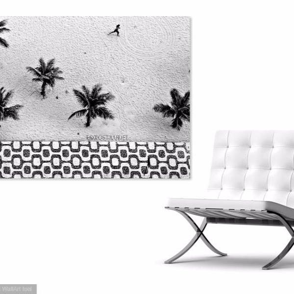 Rio de Janeiro Brazil Photograph. Running on Ipanema Beach/Mosaic Pattern / Marathon / Runner. Various Sizes