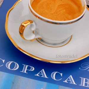 Brazil Photograph. Coffee at the Copacabana Palace Hotel, Rio de Janeiro, Brazil. 8x10