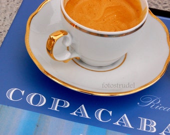 Brazil Photograph. Coffee at the Copacabana Palace Hotel, Rio de Janeiro, Brazil. 8x10