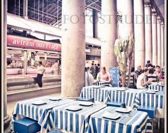 Fotografía en Barcelona, España. Comedor en el Mediterráneo - La Boquería. 10 x 10