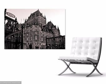 Quebec Stadt Fotografie. Schloss Frontenac, Québec-Stadt, Kanada. Verschiedene Größen